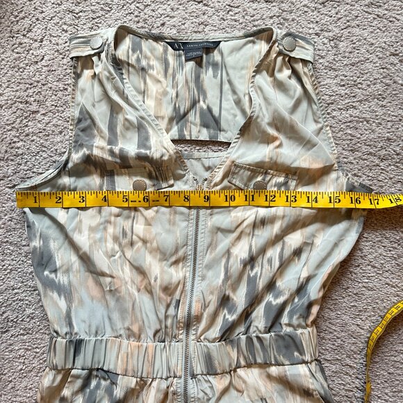 A/X ARMANI EXCHANGE | Women’s Sleeveless Romper w/ pockets | Gray | Size: 2 - Picture 8 of 13